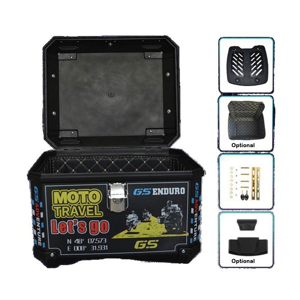 36L Motorcycle Trunk Waterproof Bike Accessories Spacious Motorcycle Accessories  Motorcycle Use