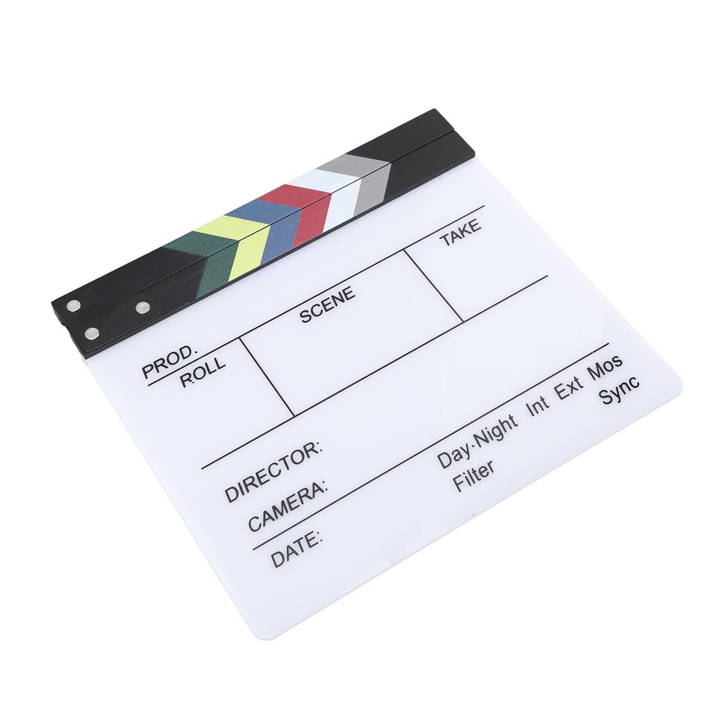 Film Clap Board Director Filming Clapper Board Clapboard Photo Prop for Decoration 30x27cm /