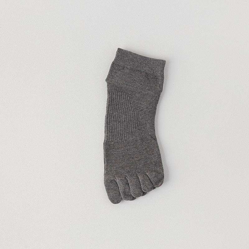 Five-fingered Socks, Men's Cotton Socks, Short Socks, Summer Thin Sweat-absorbing, Deodorizing, Antibacterial, Boneless Toe Split Short Socks