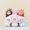 Rabbit Plush Cartoon Toys Keychain Stuffed Dolls Bag Decorations Gifts Kids
