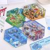 Mu Ran 3D Luminous Time Traveler Series Miniature House Scene Stickers