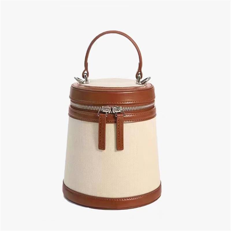 Torebka damska na co dzień Mini torebka na ramię Crossbody Torebka damska na wiosnę i lato Nowy kolor Collision Box Bucket Bag