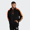 Puma Colorblock Hooded Sweatshirt Men Tops Black Orange 530272-51