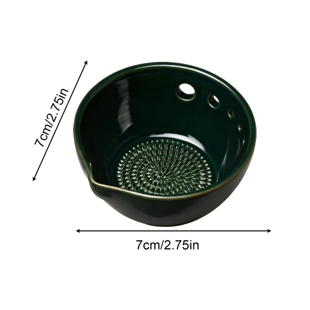 

Garlic Grater Dish 2 in 1 Resin Small Grinder Garlic Plate Grater Vegetable Chopper for Ginger Vegetable Kale Thyme Basil