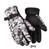 1 Paar Fahrradhandschuhe, Outdoor-Tarnmuster, Handwärmer, Skihandschuhe, rutschfest, winddicht, elastischer Schutz, Thermohandschuhe