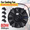 Car Accessories - Auto A/C Electronic Fan Universal 8/9/10/12/14 Inch 12V 2100RPM Electronic Cooling Fan Straight Black Blade Electric Cool Kit
