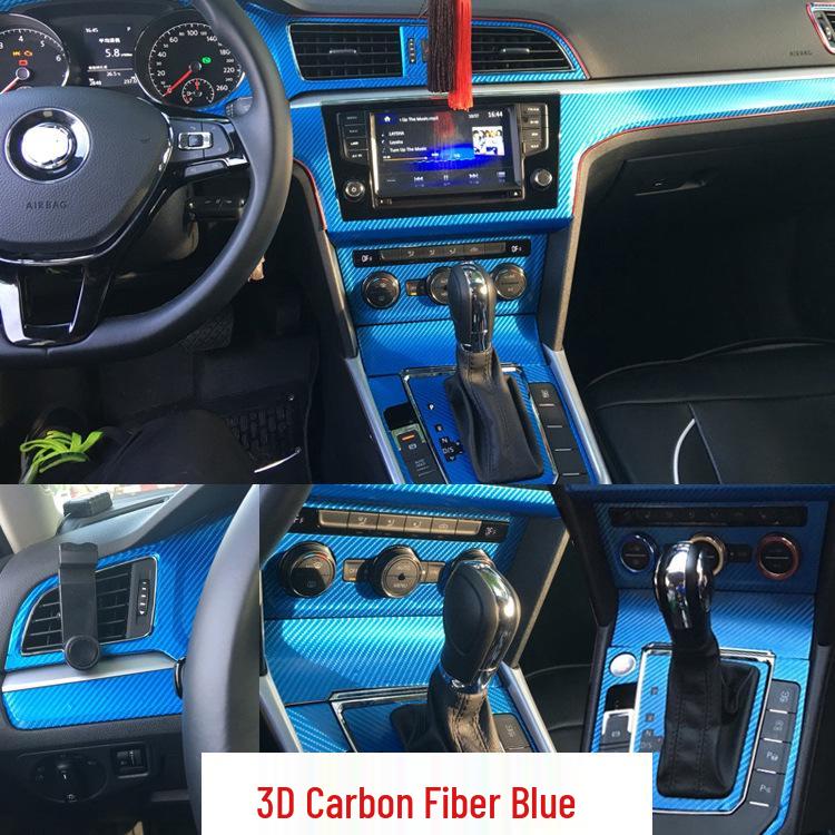 Carbon Fiber Console Stickers for 14-18 Lavida Interior Modification