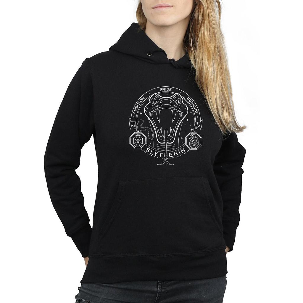 HARRY POTTER Womens/Ladies Slytherin Seal Hoodie