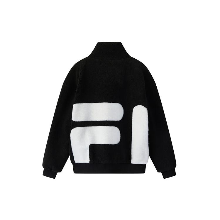 New FILA Velvet Jackets Men's Black F11M048926FBK