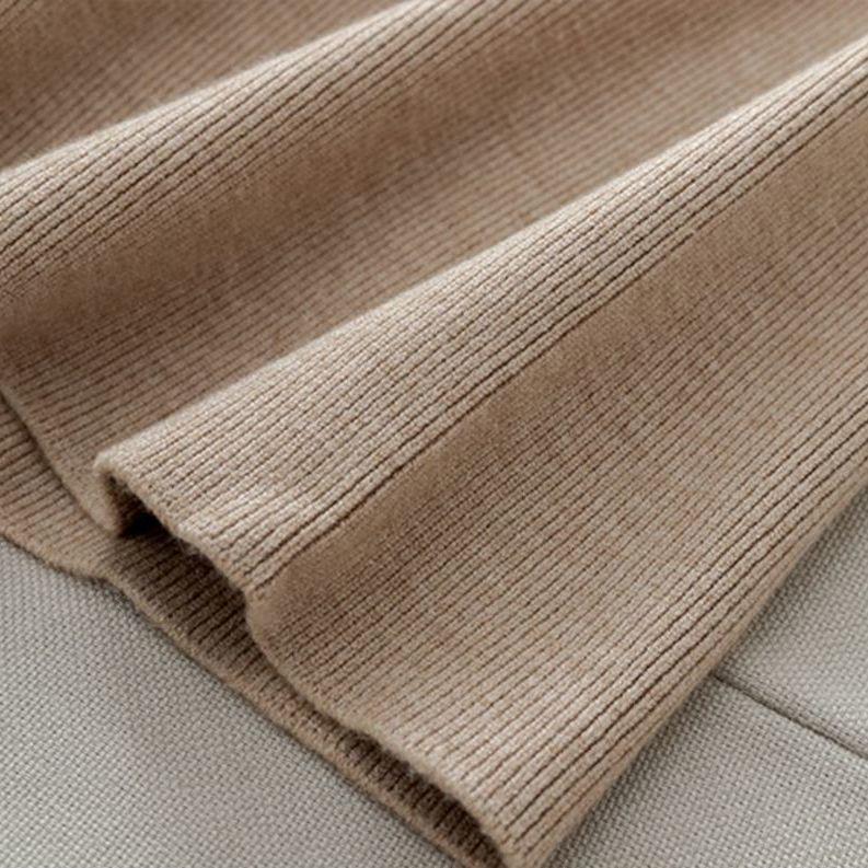 Drape High Waist Wide Leg Pants for Women Autumn Winter Casual Loose Knit Straight Leg Pants Lace-up Women Solid Trousers