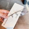 Anti-blue Light Unisex Square Frameless Ultra-light Metal Thin Temples Women Men High Quality Eyeglasses Diopter -1.0 To -6.0