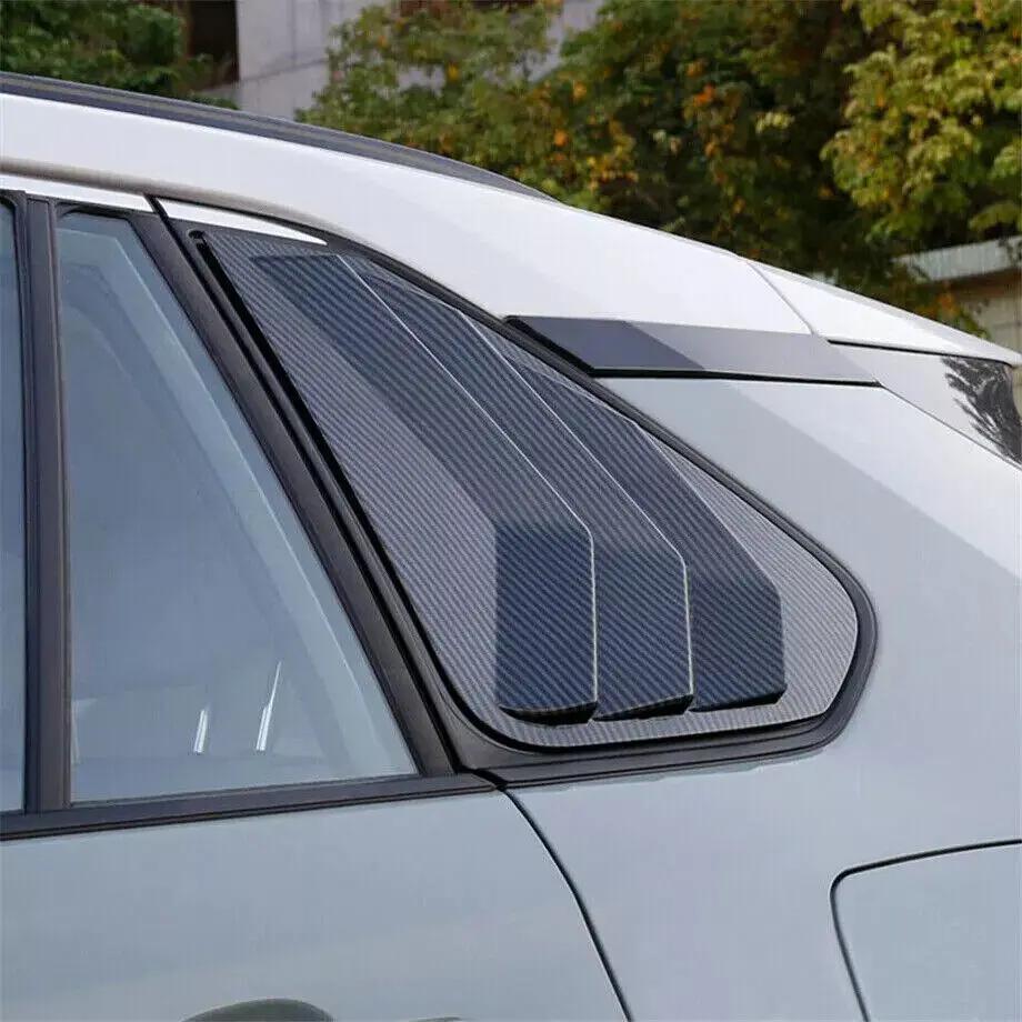Für Toyota RAV4 2019 2020 2025 2025 2025 Auto Heckklappen-Fenster Seitenjalousie Abdeckung Zierleiste Aufkleber Lüftungsschaufel Kohlefaser ABS