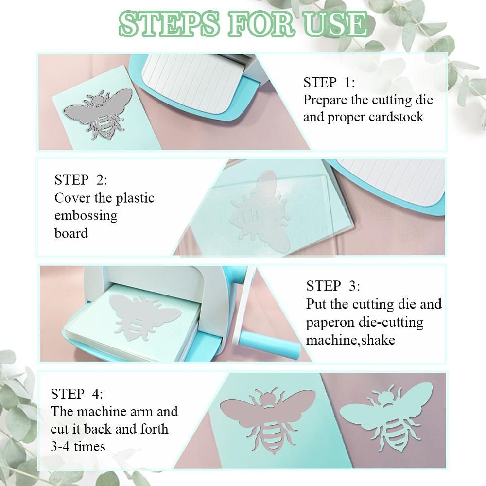 Carbon Steel Cutting Dies Stencils for DIY Scrapbooking Photo Album Decorative Embossing Paper Card Bees 160x104~110x0.8mm