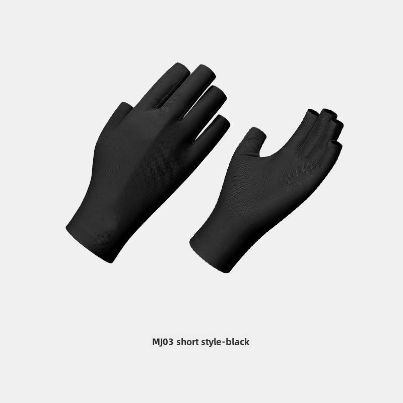 Luvas de proteção UV para Nail Art, mangas anti-preto de meio dedo (MJ03)