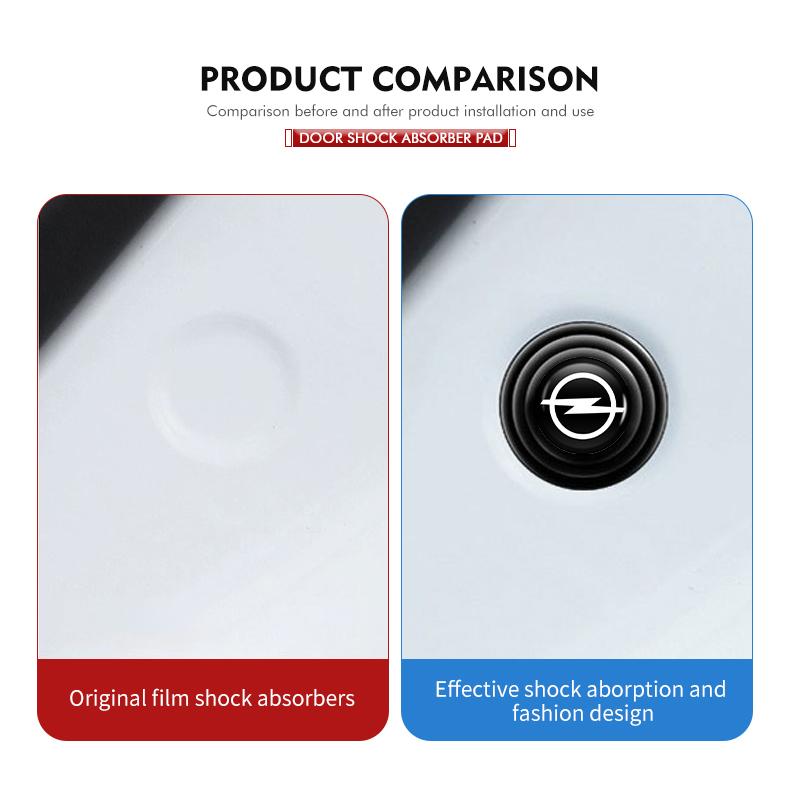 4/8pcs Anti-collision Car Door Closing Anti-shock Protection For Opel Corsa Astra H G J Insignia Vectra Zafira Meriva