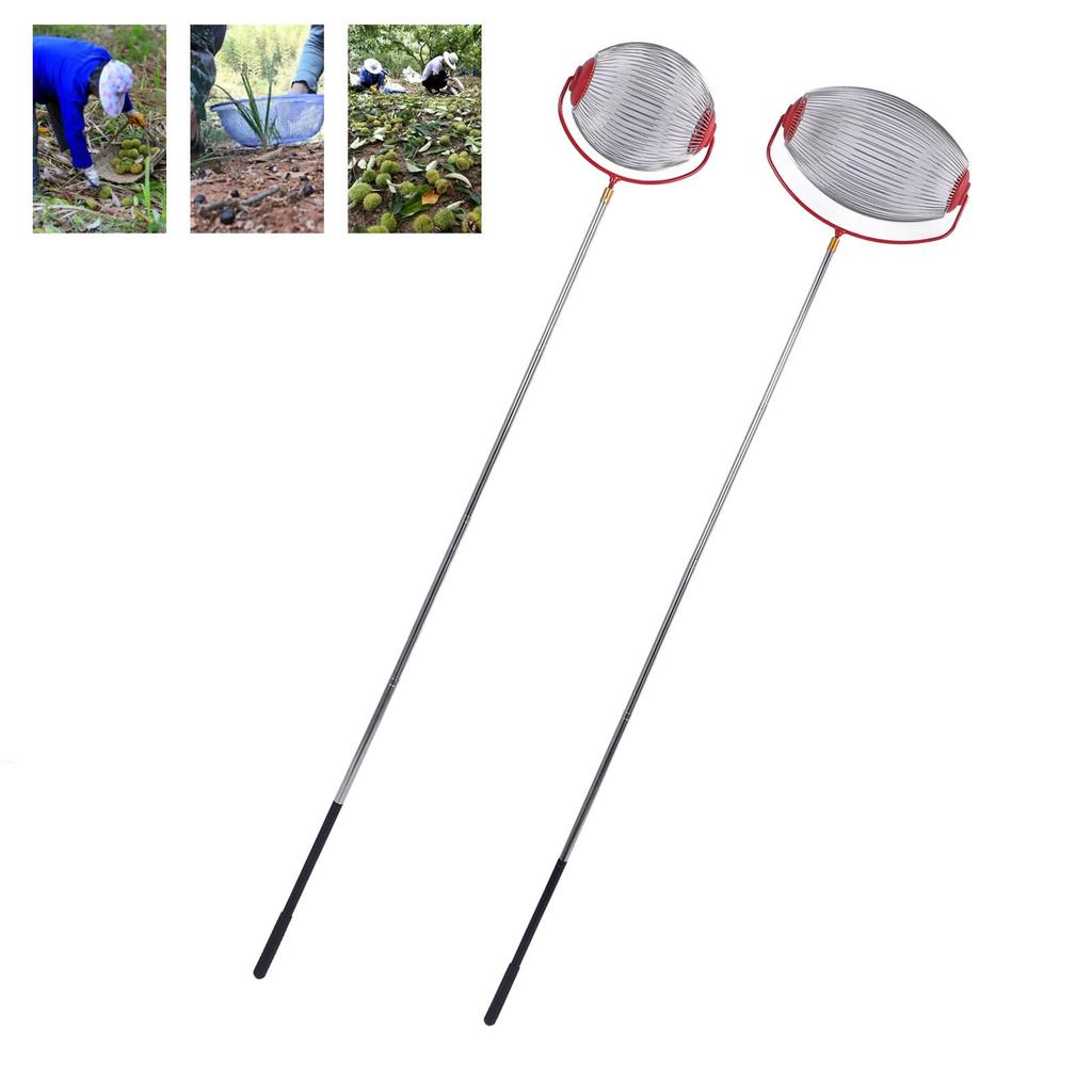 Nuss-Sammler Effizient Multifunktional Große Kapazität Tragbar Rollend Eichelsammler Oberer Roller für Walnüsse Pekannüsse Kastanien