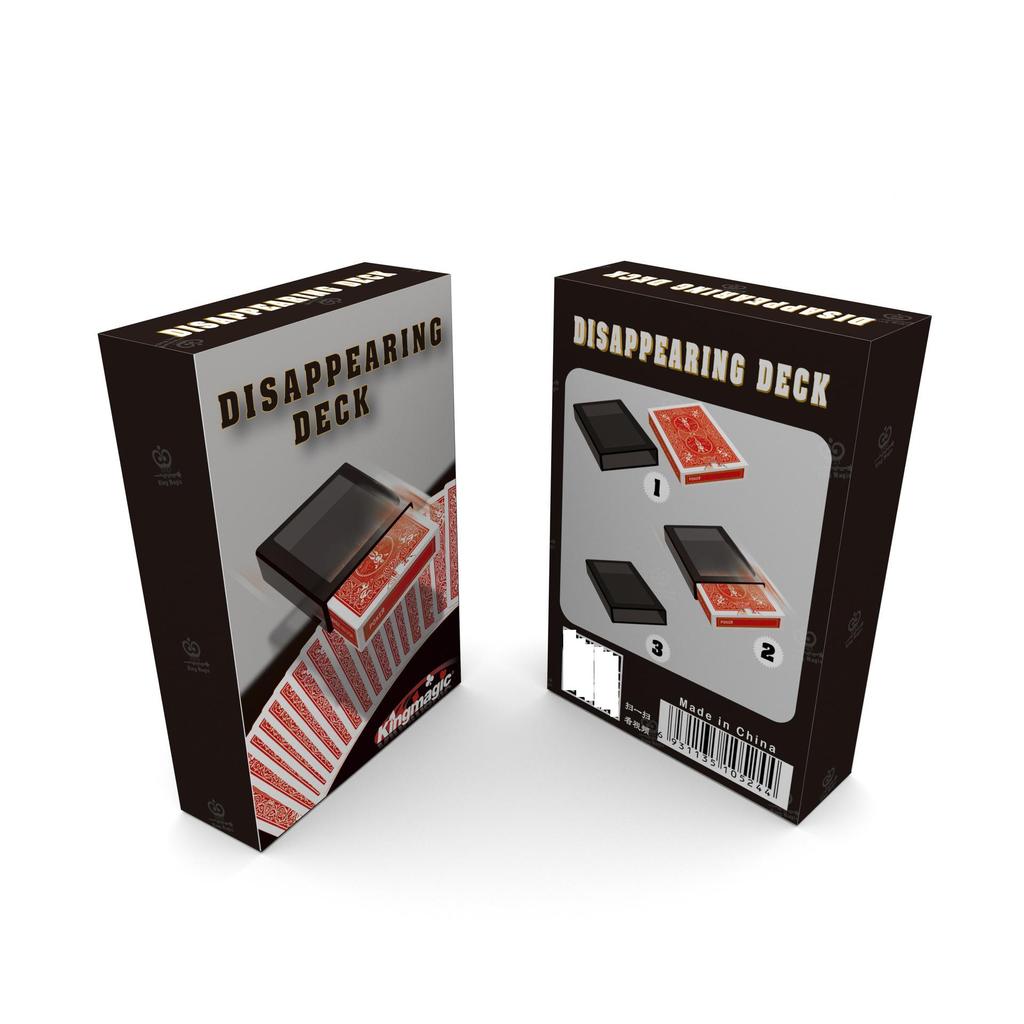 G0524 Poker Invisibility Trick - King Magic Plastic Card Vanish Props