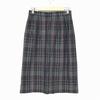 Sanyo Shokai Vintage Burberrys Skirt Suit Blazer Women's 9AR Purple Check Pattern Set Up(USED)