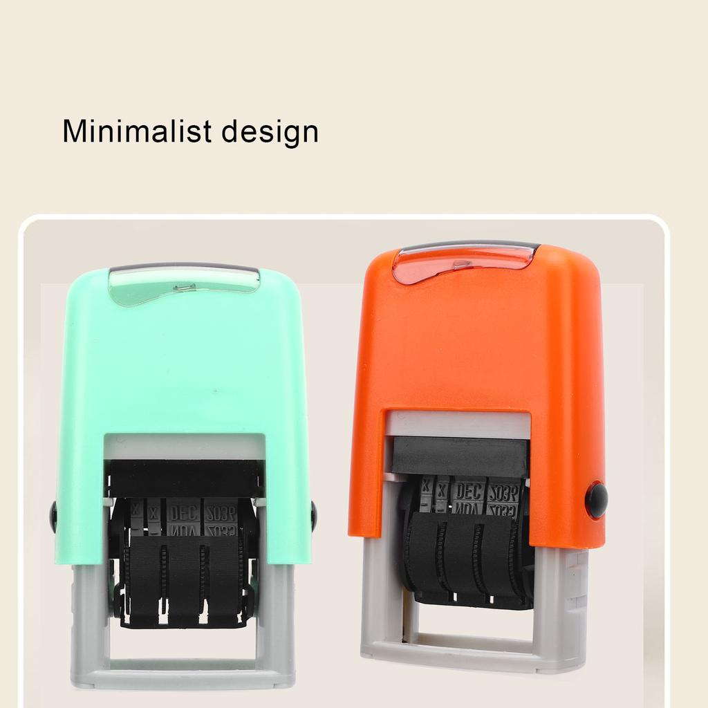 25x2.8mm Automatic English Date Stamp Clear Stamping Quick Drying Adjustable Date Stamp for Study Work Life