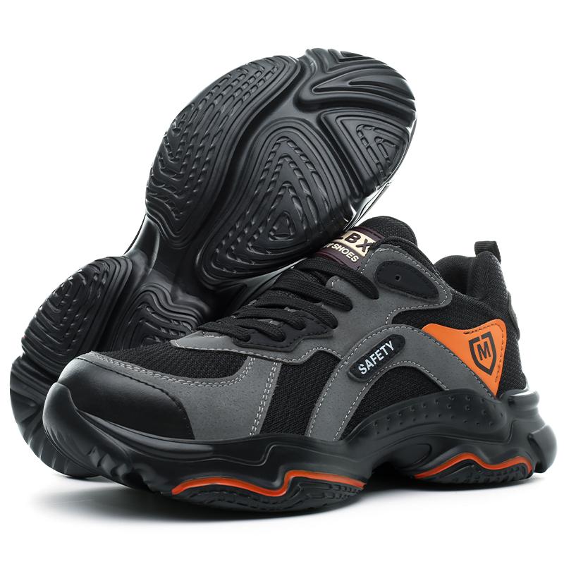 Lightweight Safety Shoes Men Work Shoes Steel Toe Cap Working Boots Sneakers Man Anti Puncture Breathable Sport Work Footwear