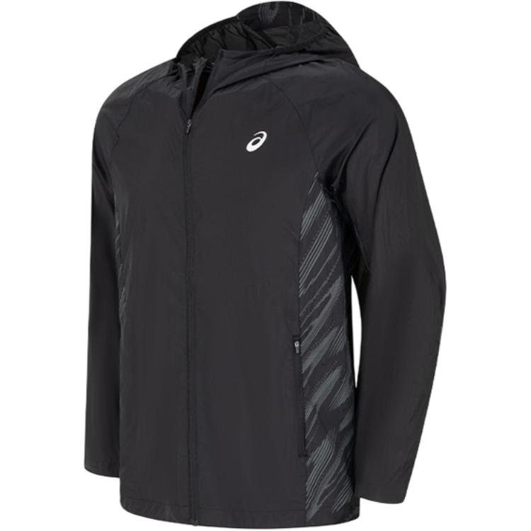 

Asics Светоотражающий принт Куртка с капюшоном на молнии с длинным рукавом Мужские куртки 2011D461-001 XL