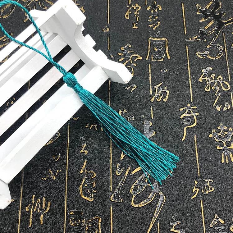 10~80Pcs Bookmark Tassels Fringe Brush Handmade Soft Craft Mini Tassels with Loops for DIY Crafts Jewelry Making Accessories
