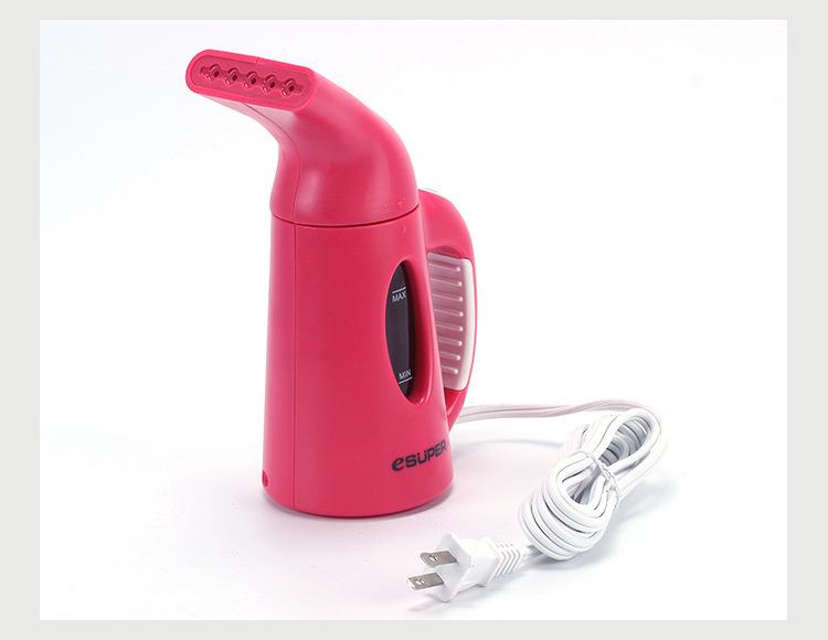 

Portable Electric Steam Garment Steamer & Iron for Home and Travel US Standard рожевий червоний колір