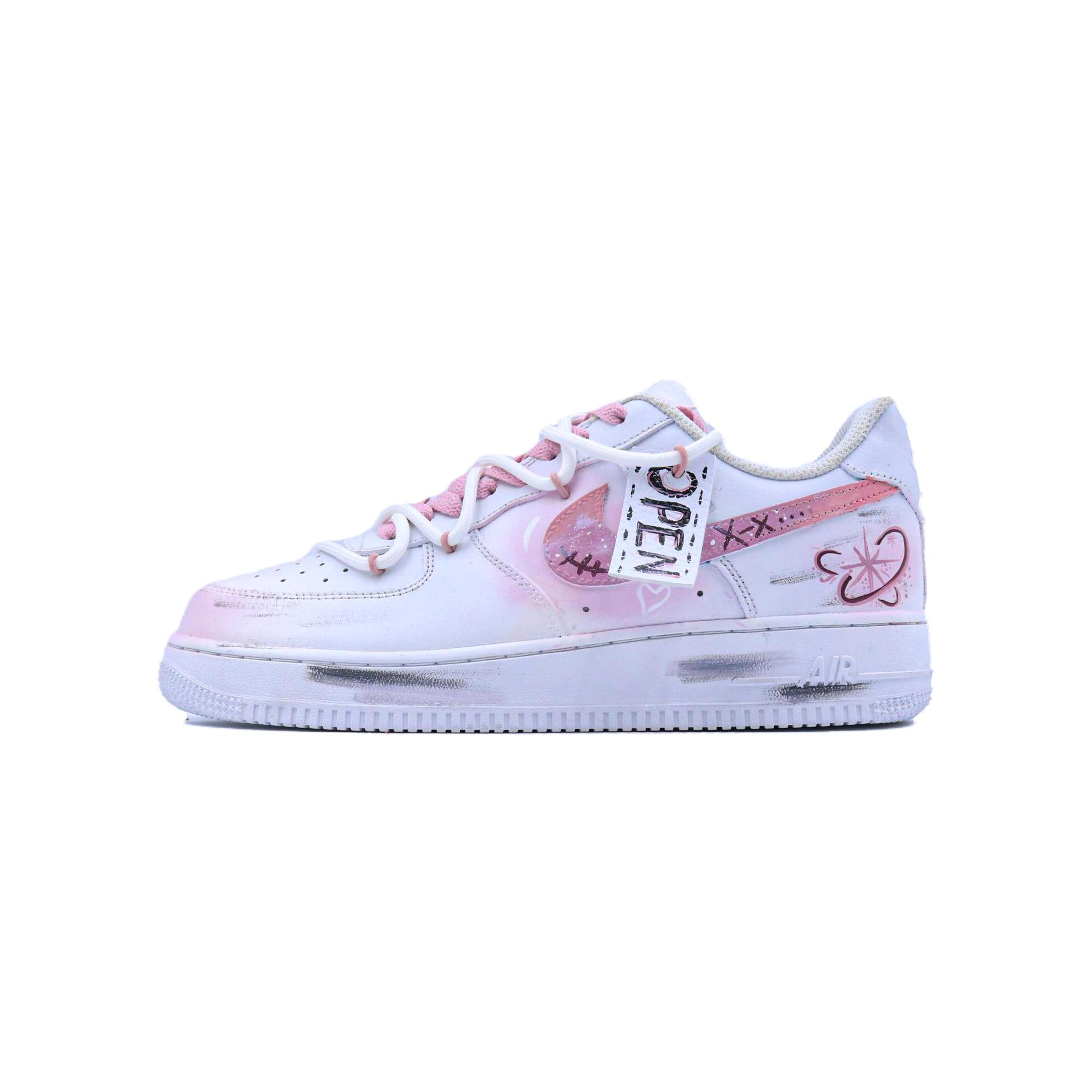 

Nike Air Force 1 Skateboard Shoes Unisex Low Top White/Pink CW2288-111(Team779- ) 42.5