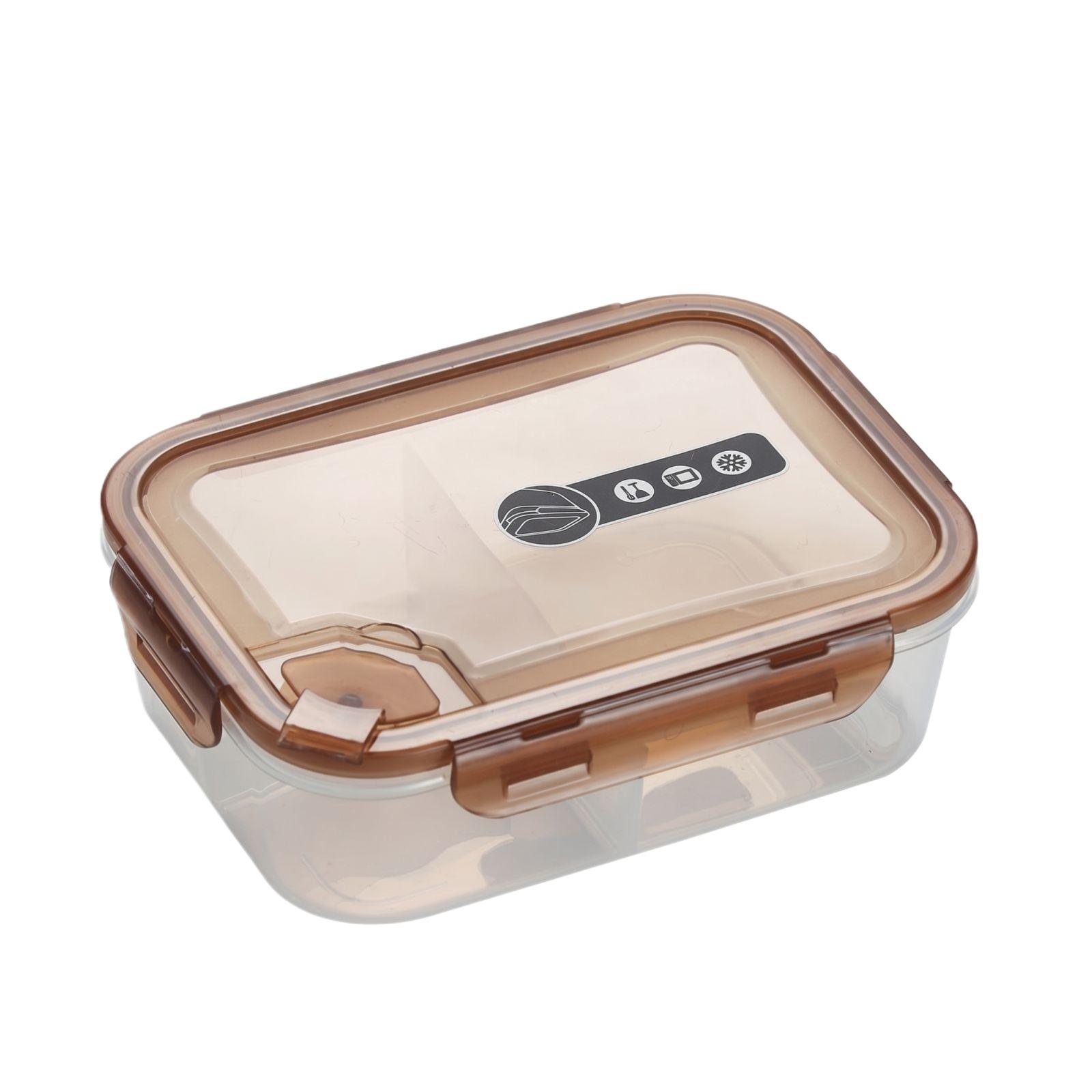 

English: Microwaveable Plastic Food Container Japanese Sealed Multi-Compartment Bento Box Portable Student Lunch Box one size хакі