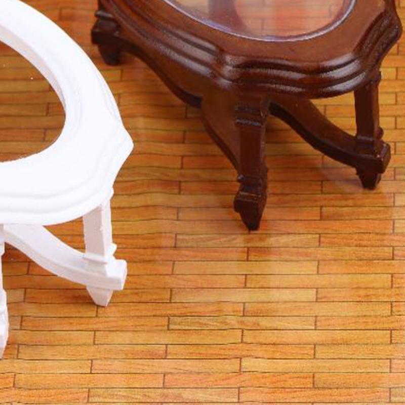 1/12 Mini Coffee Table Model - Dollhouse Living Room Furniture, Simulation Decor & Micro Scene Prop