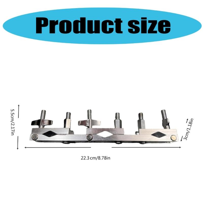 Justerbar klockklämma för montering Trumset Hållarklämma Cymbalarm Monteringsfäste Slagverksinstrumentdelar