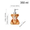 Soap Dispenser 350ml Refillable Bear Design Lotion Pump Jar Kitchen Soap Dispenser for Shower Laundry Wash Christmas Countertop