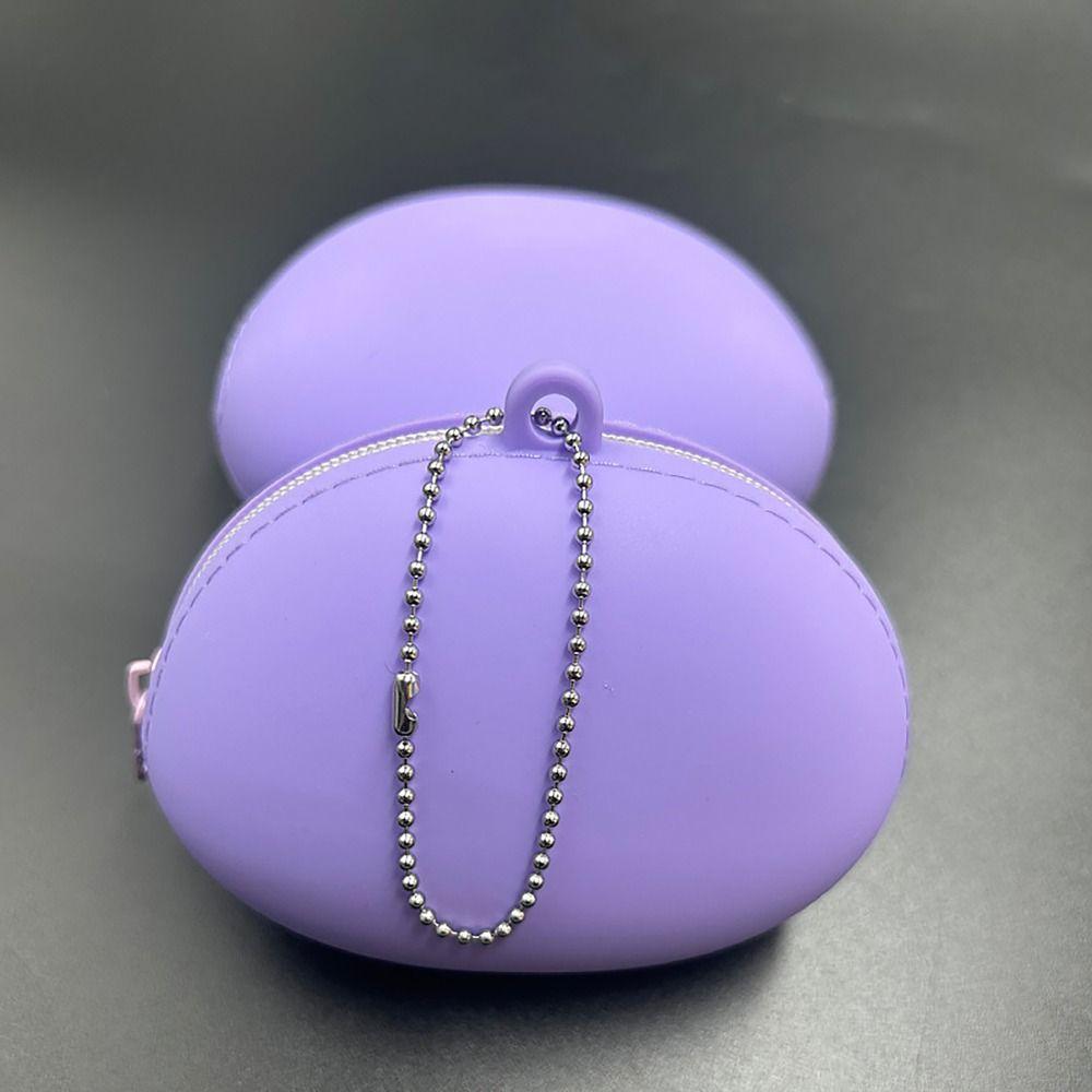 Zipper Travel Pouch Silicone Organizer Earphone Bag Portable Wallet Coin Purse  Women Girls