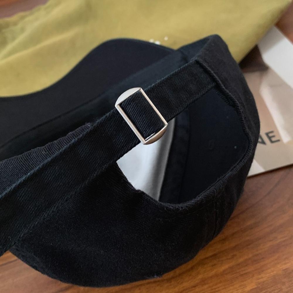 Hip Hop Color Contrast Baseball Cap Wide Brim Curved Brim Hat Fashion Cartoon Peaked Cap  Daily