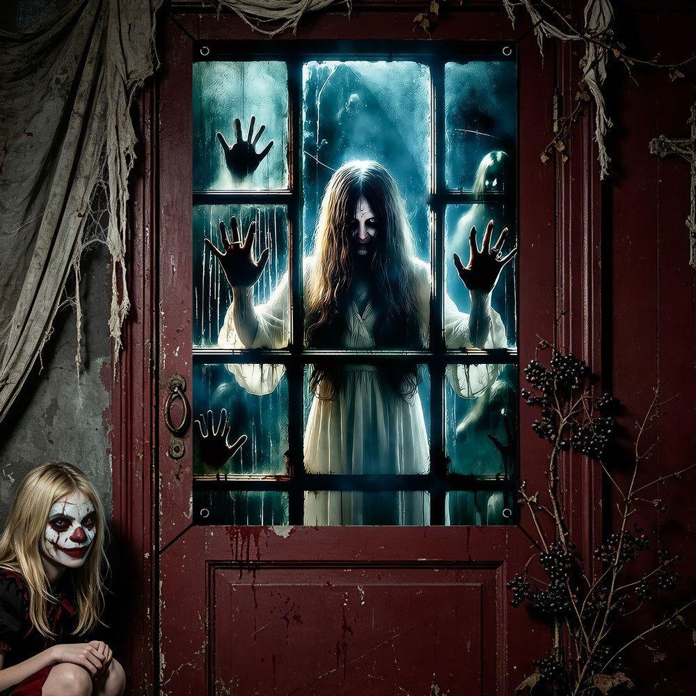 Large Size Halloween Curtain Hanging Design Horror Hanging Cloth Festival Supplies