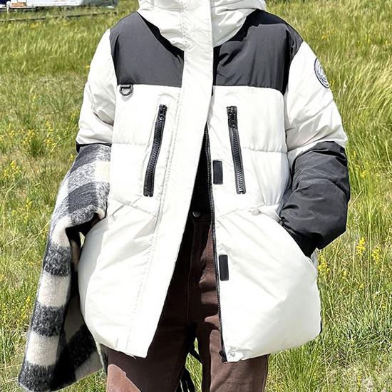 

Осінні та Зимові Пуховики та Бавовняні Куртки для Жіночого Робочого Одягу, Товсті Корейські Бавовняні Куртки, Парні Куртки XL білий