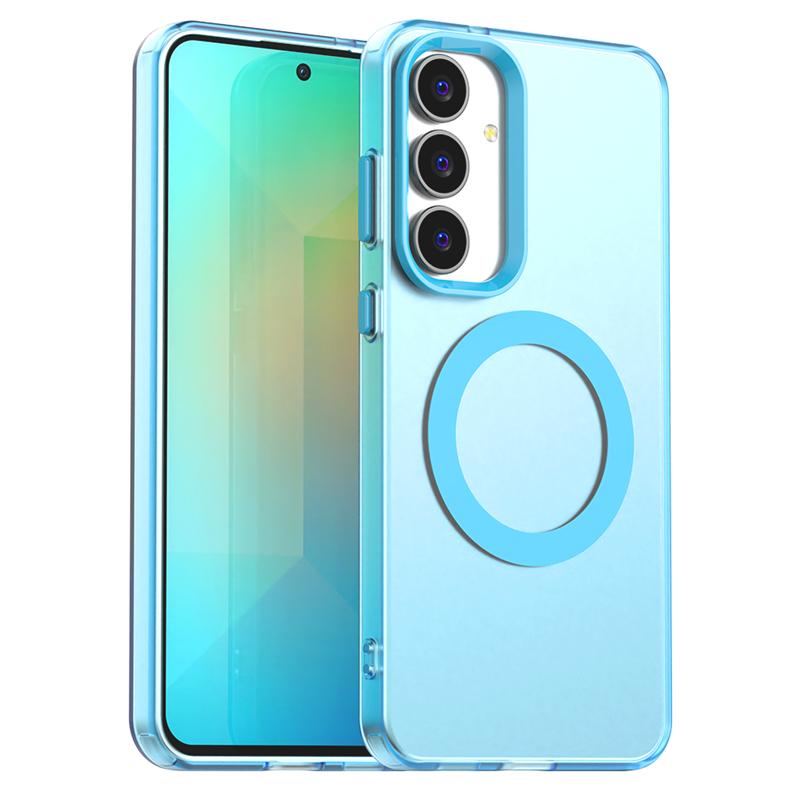 Transparent Case For Samsung Galaxy S25 FE Case Galaxy S25 FE Magnetic Adsorption Wireless Charge Cover For Samsung S25 FE Case