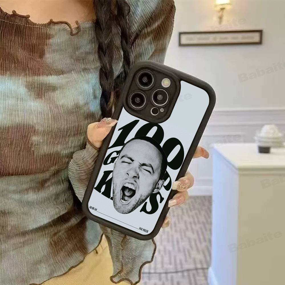 Custodia Morbida in Silicone Cool M-mac Miller per Telefono per iPhone 17 16 14 13 12 11 15 Pro Max Plus Air Cover
