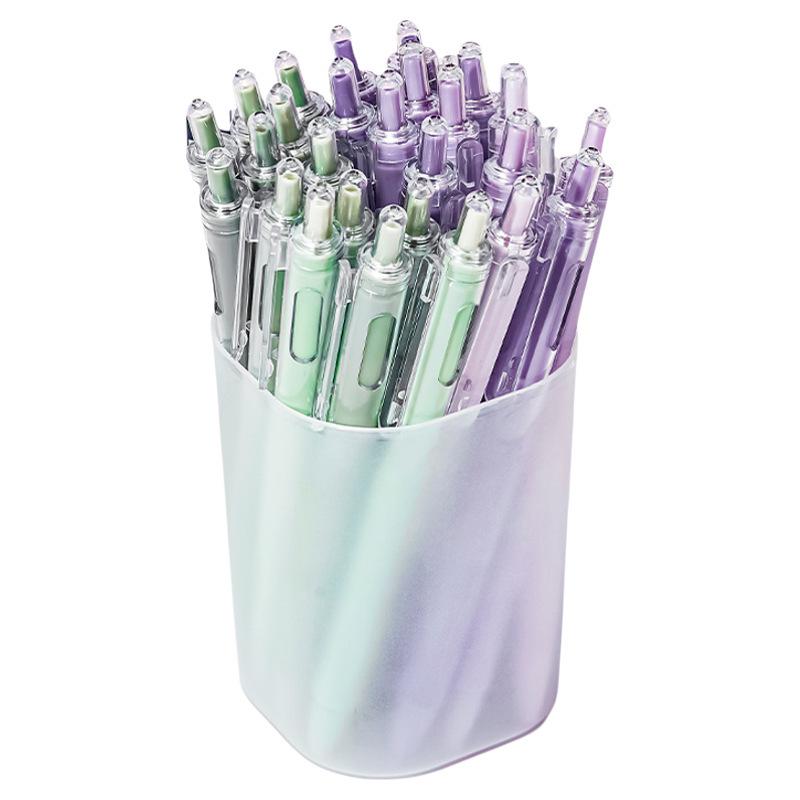 Gradient Color Click Pen Set for Primary Students - Stylish and Fun Stationery