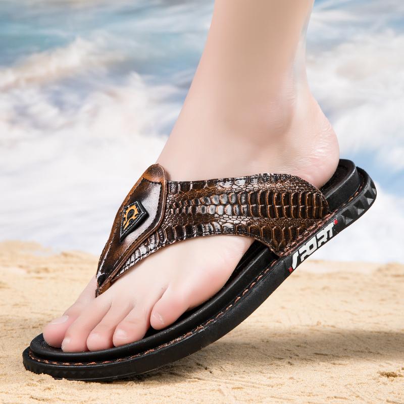 Fashion High End Brand Handmade Sole Anti Slip Men's Flat Shoes Park Walking Casual Shoes Fashionable Men's Beach Shoes Free Delivery