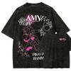 Sonic Anime Lover Washed Tshirt Year Round Clothing Personality Clothes Plus Size Unisex NewModel Couples Retro Fashion Soft