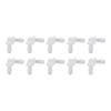 10Pcs Elbow Hose Joint 90 Degree Connector Adapter L Shape Equal Diameter Plastic Fittings 7.9mm