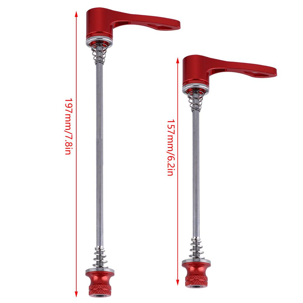 1 Pair   Quick Relse Skewers Axle Skewer 157MM 197MM for   Road Bike Black