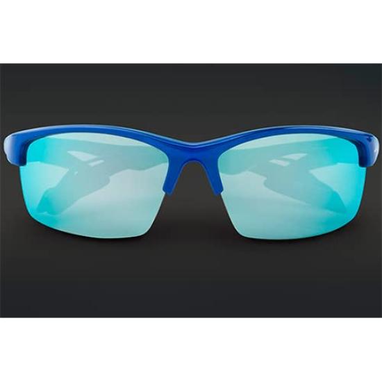 AirFly Nose Padless Sports Sunglasses with New Side Blue Blue AF-303 C-3 Pads, Frame/Mirrored Lens, AF-303 C-3