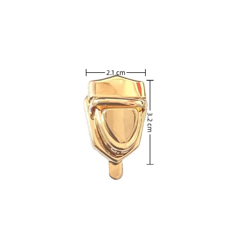 1Pc Metal Tongue Lock Mortise Clasp High-Quality Metal Fastener for Leather Craft Women Handbag Small Leather Goods