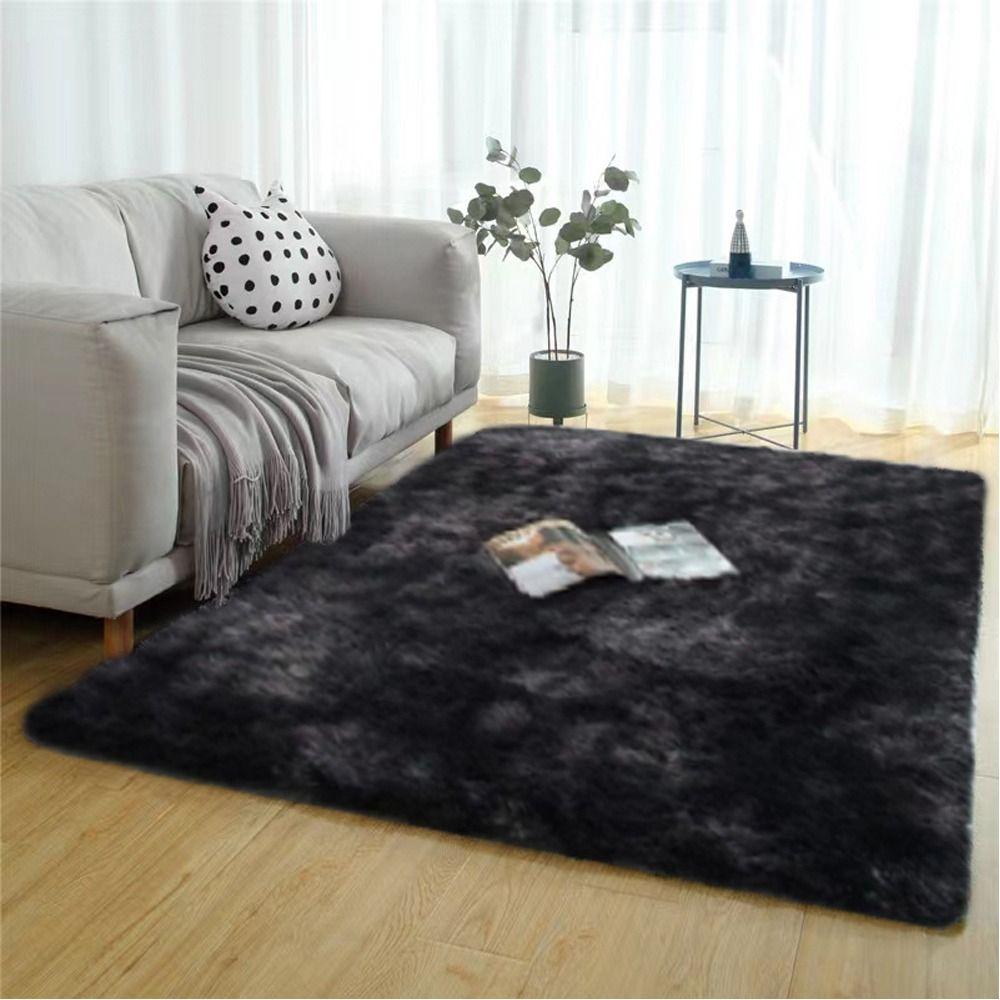 50x80cm Plush Carpet Long Hair Sofa Cushion Rugs Soft Imitation Wool Pad  Home