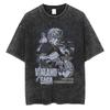 Vinland Saga Manga T Shirt For Men Women Tshirt Washed Cotton Tshirt Clothing Summer Short Sleeve Oneck Tees Streetwear Top