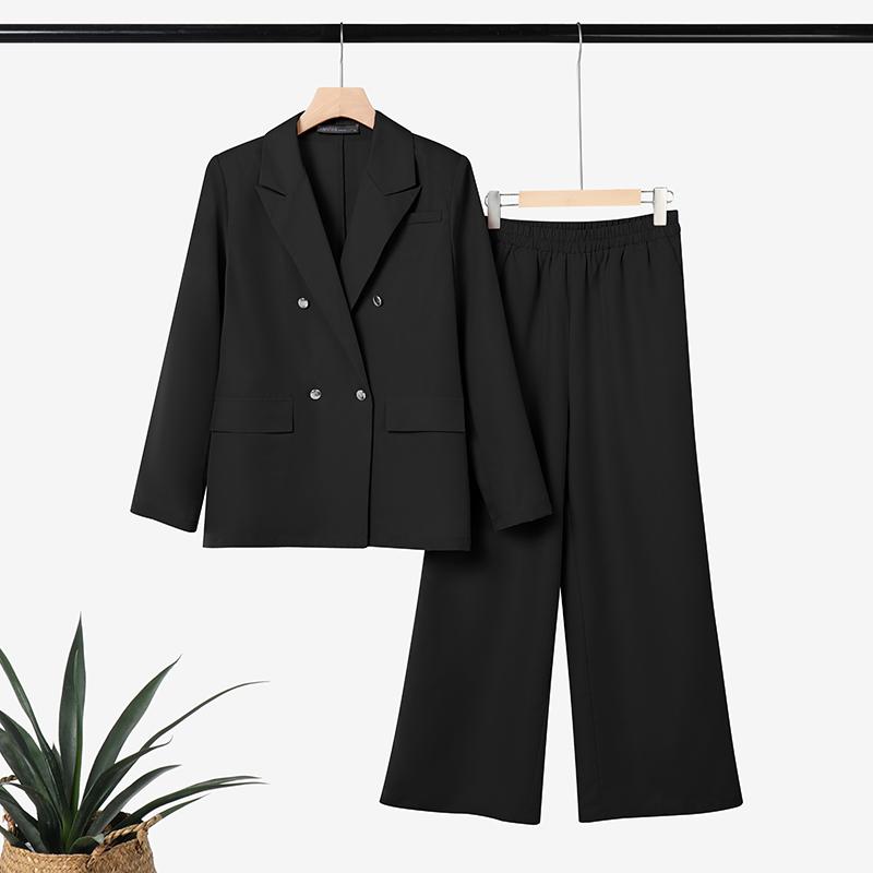 ZANZEA Women Long Sleeve Cardigan Blazer and Pants Casual Two Piece Suit Sets