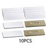 10pcs/set Pins ID Name Badge DIY Sublimation Name Tag Simple Blank Wooden Brooch  Students