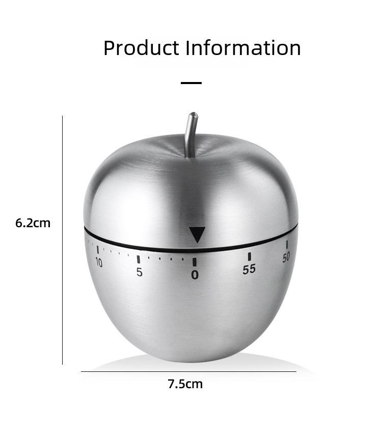 Egg-Shaped Kitchen Timer, 60-Minute Mechanical Timer for Cooking, Baking, and Study Sessions